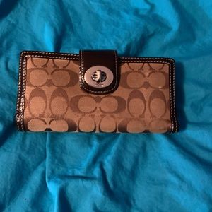 Large Coach wallet gently used
